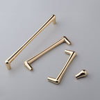 Modern Gold D Wardrobe Handles & Teardrop Knobs