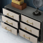 Modern Gold D Wardrobe Handles & Teardrop Knobs