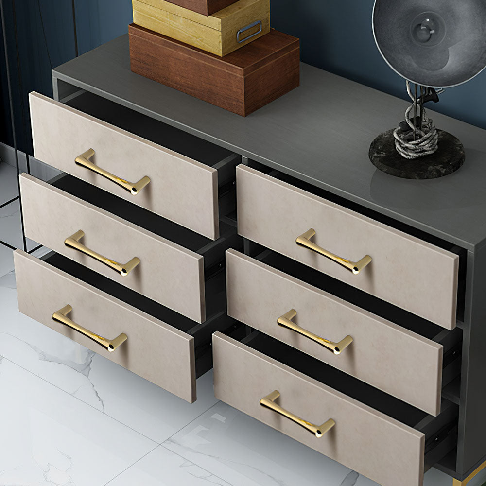 Modern Gold D Wardrobe Handles & Teardrop Knobs