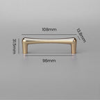 Modern Gold D Wardrobe Handles & Teardrop Knobs