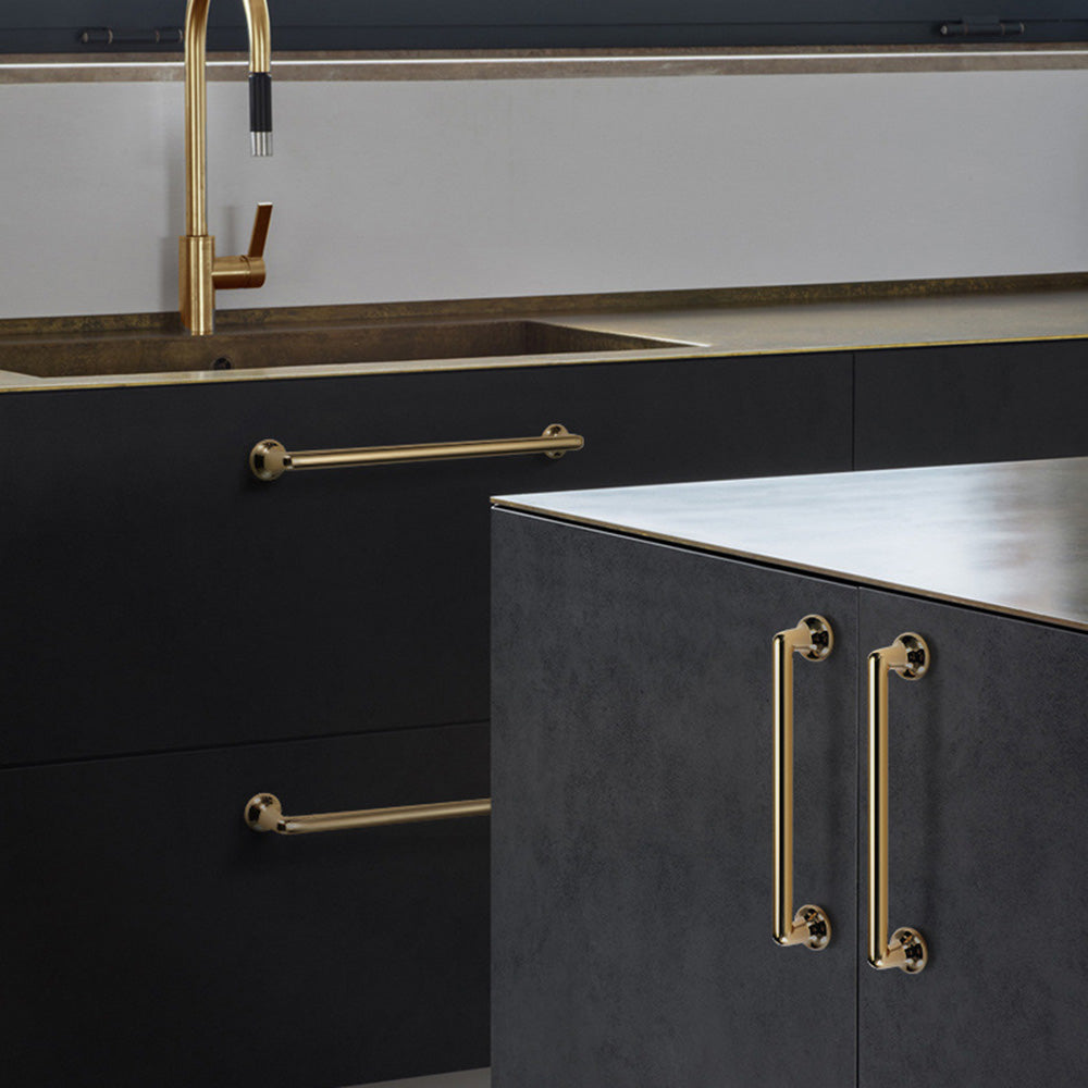Modern Gold Kitchen Cupboard D Handles & Knobs