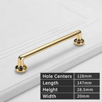 Modern Gold Kitchen Cupboard D Handles & Knobs