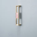Modern Gold Openwork Cupboard Handles with Coloured Inserts