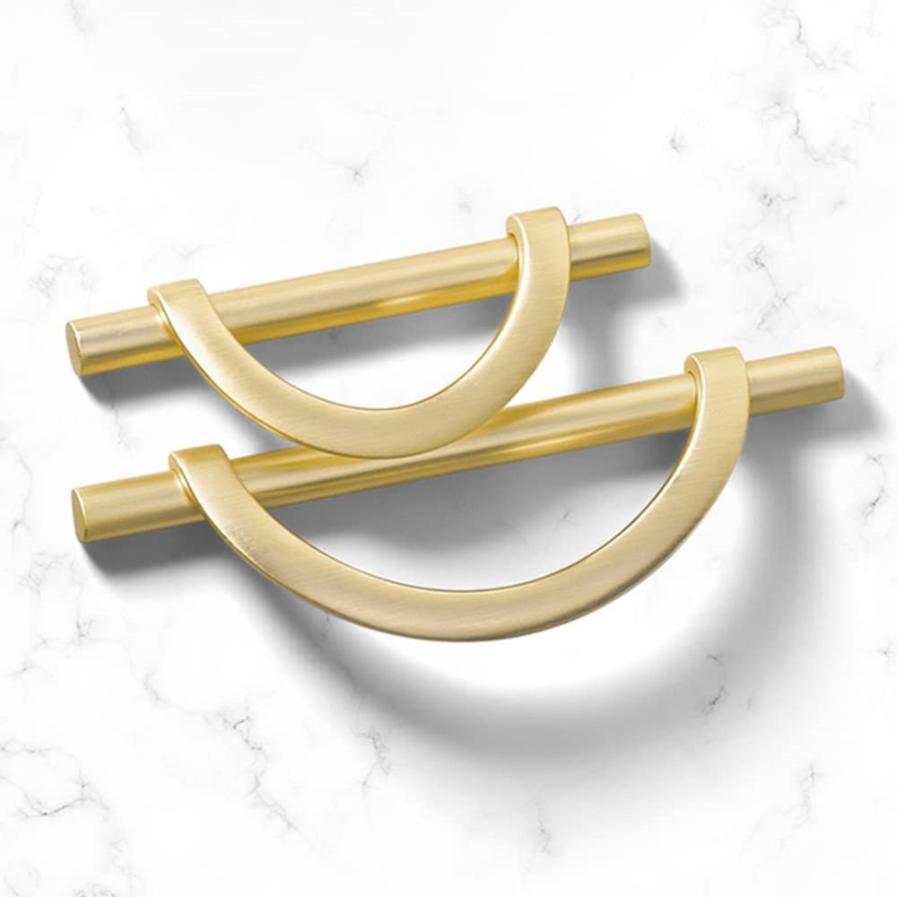 Modern Gold Semicircle Cupboard Handles