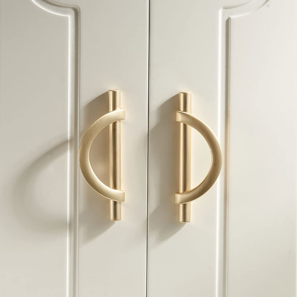 Modern Gold Semicircle Cupboard Handles