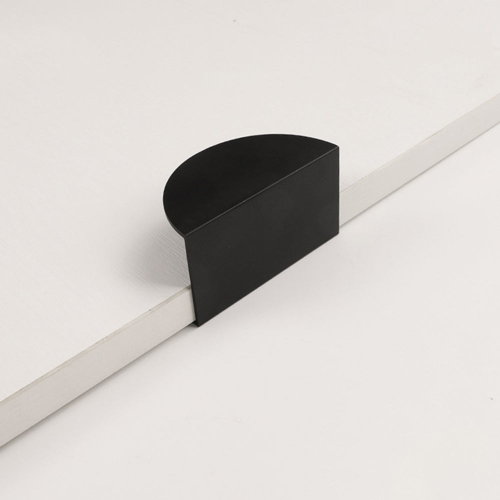 Modern Half Moon Aluminium Edge Pull Handles