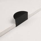 Modern Half Moon Aluminium Edge Pull Handles