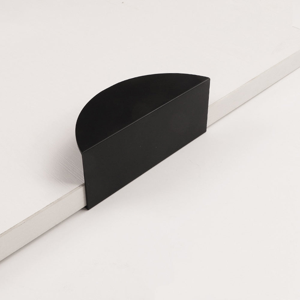 Modern Half Moon Aluminium Edge Pull Handles