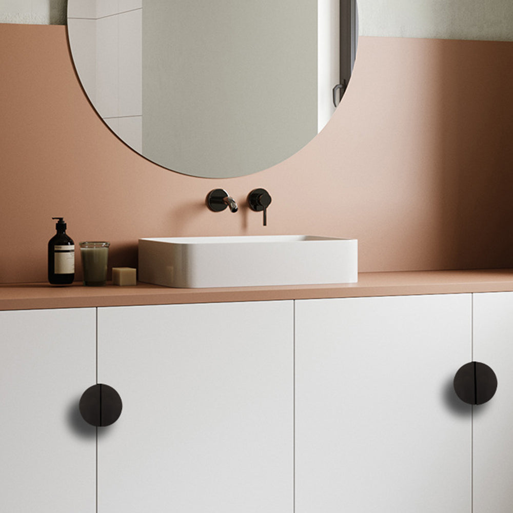 Modern Half Moon Aluminium Edge Pull Handles