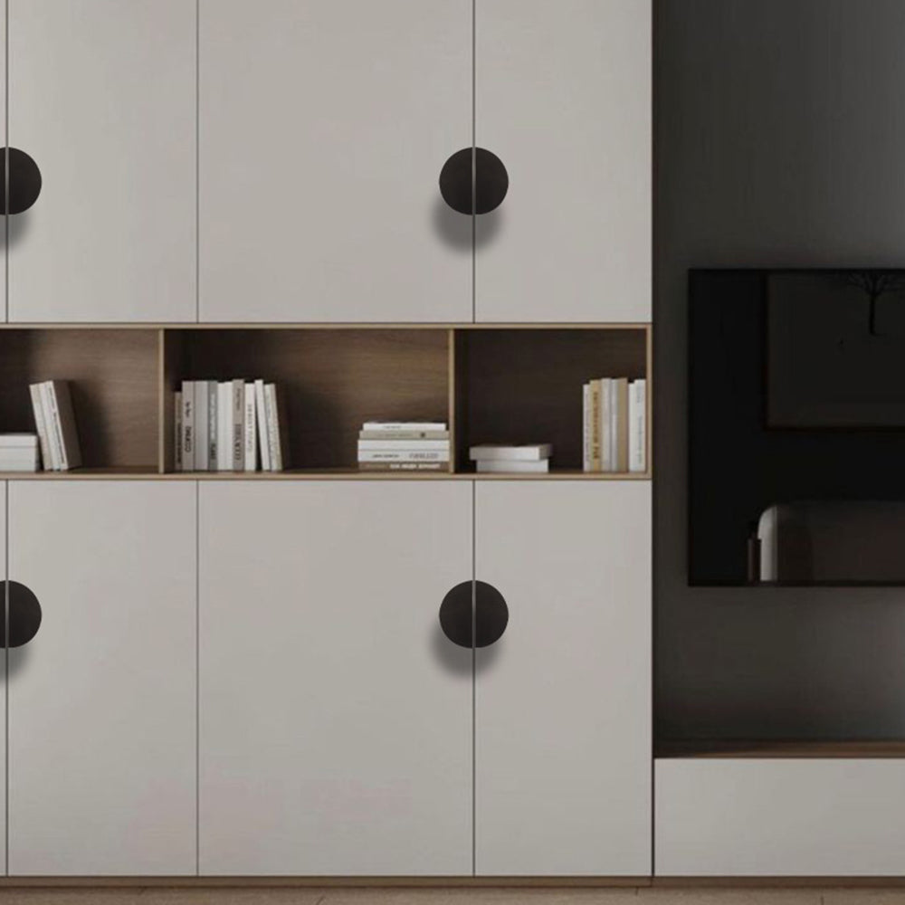 Modern Half Moon Aluminium Edge Pull Handles