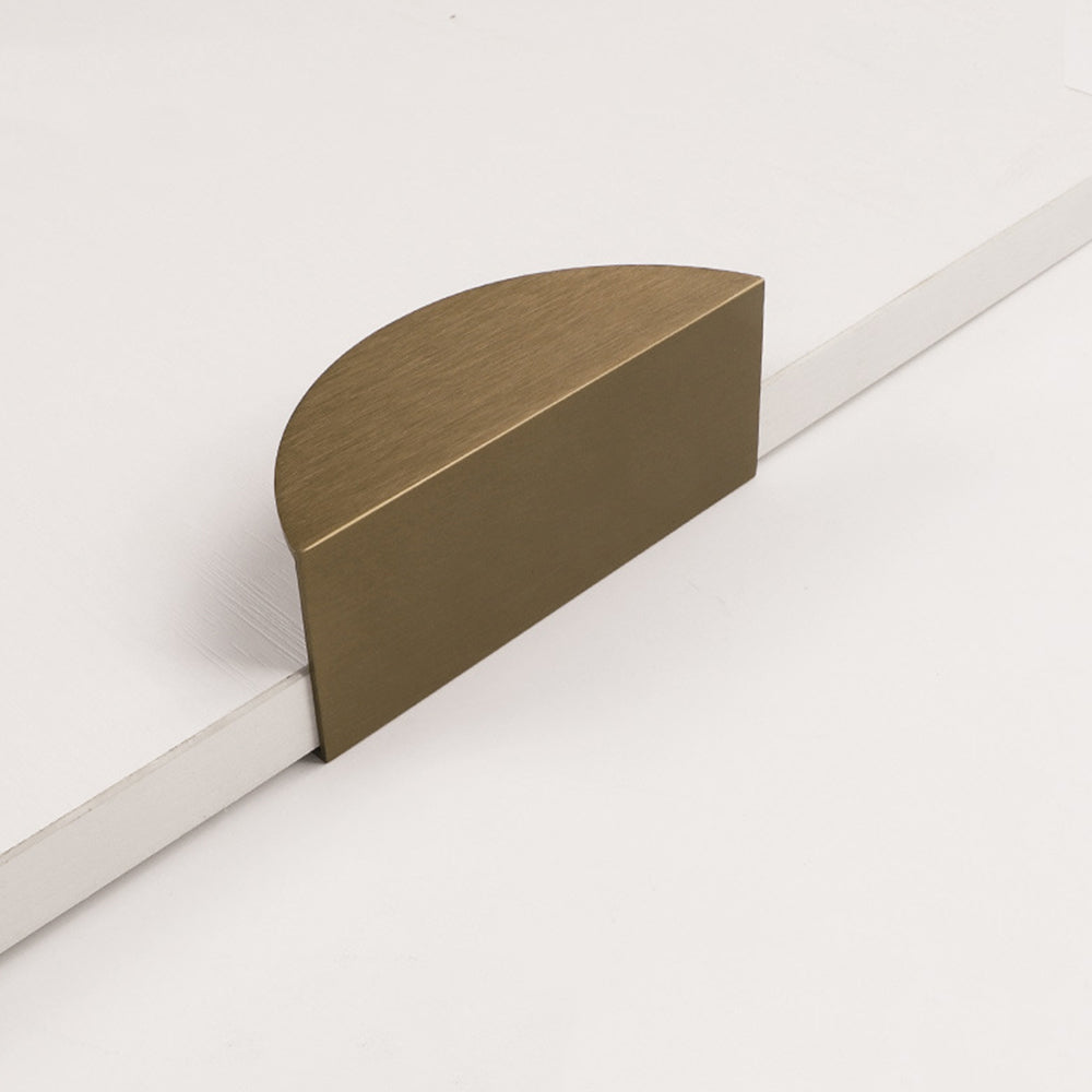 Modern Half Moon Aluminium Edge Pull Handles