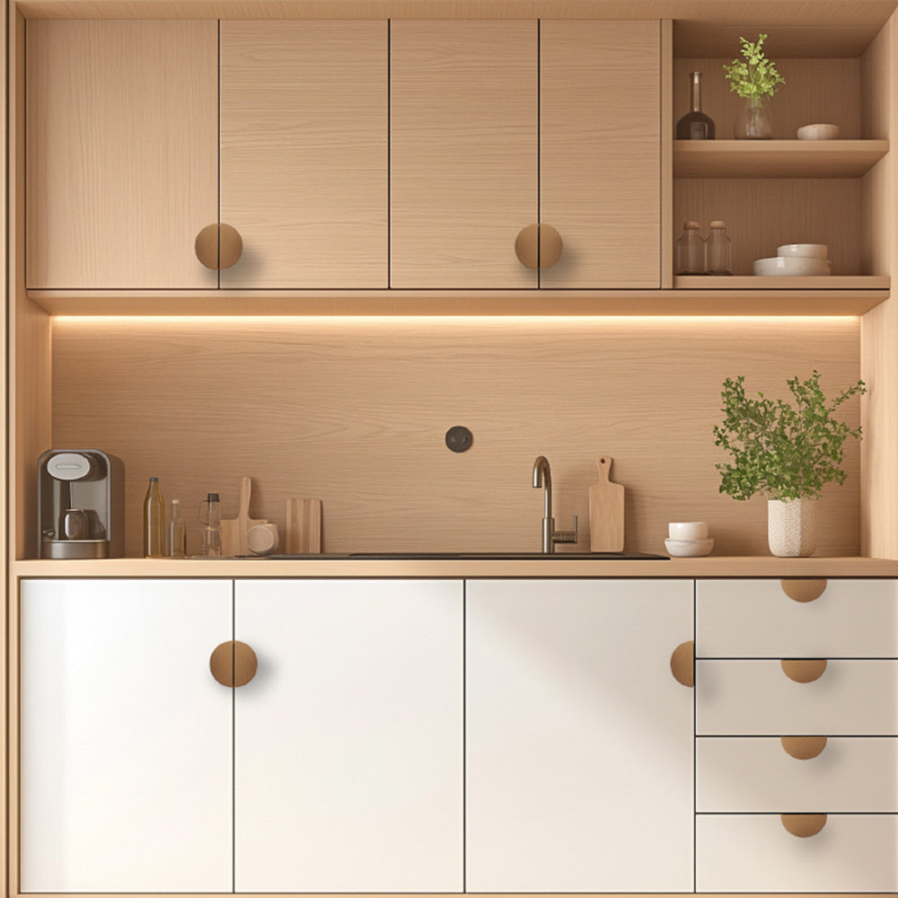 Modern Half Moon Aluminium Edge Pull Handles