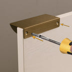 Modern Half Moon Aluminium Edge Pull Handles