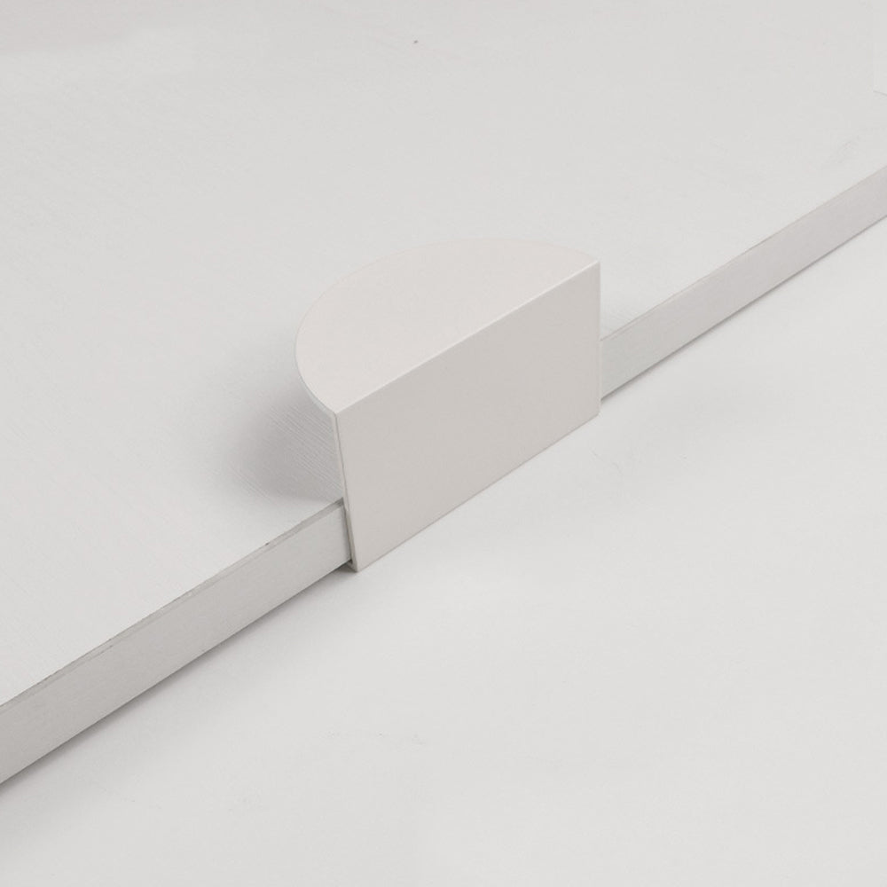 Modern Half Moon Aluminium Edge Pull Handles