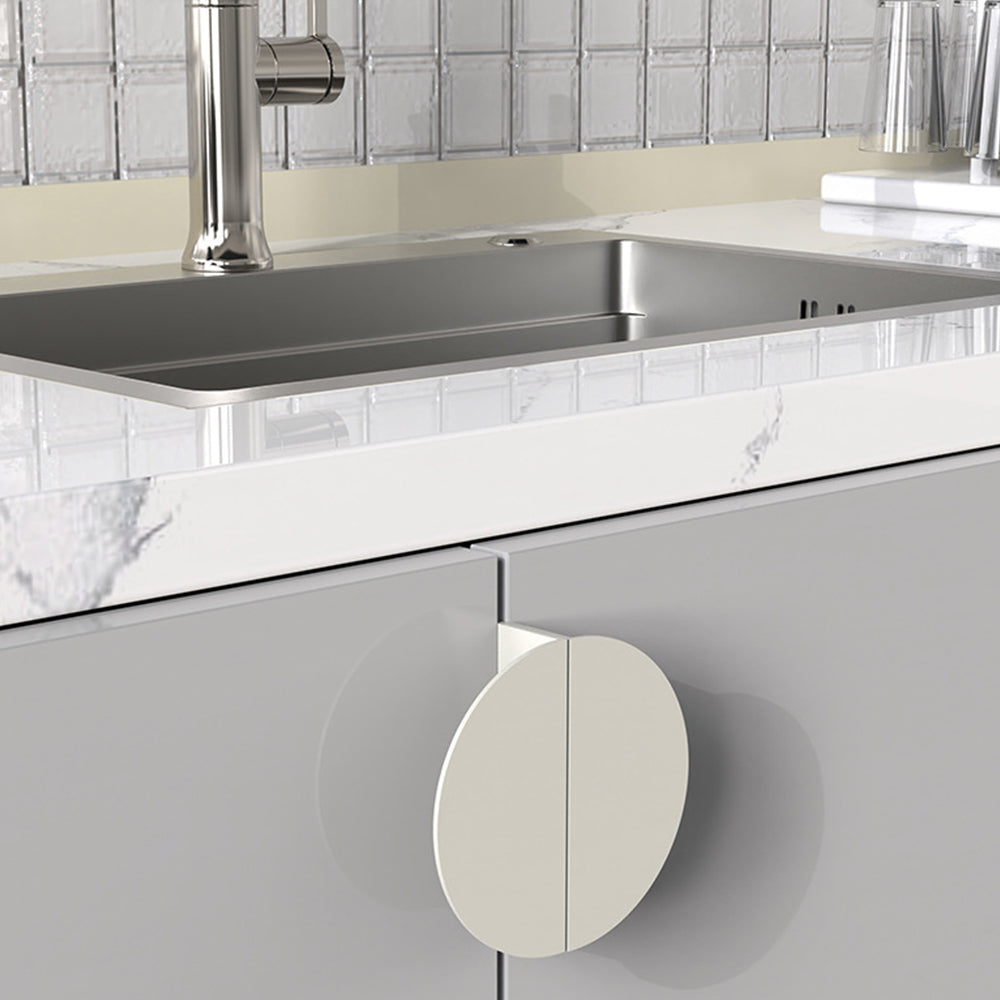 Modern Half Moon Aluminium Edge Pull Handles