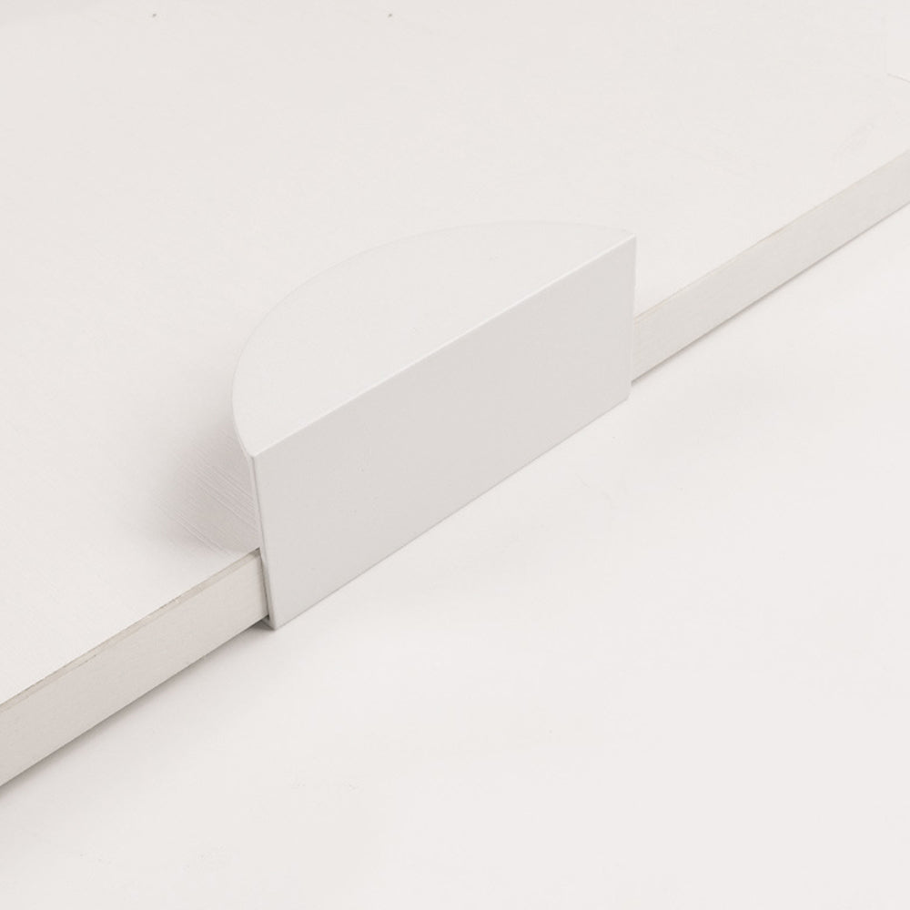 Modern Half Moon Aluminium Edge Pull Handles