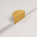 Modern Half Moon Aluminium Edge Pull Handles