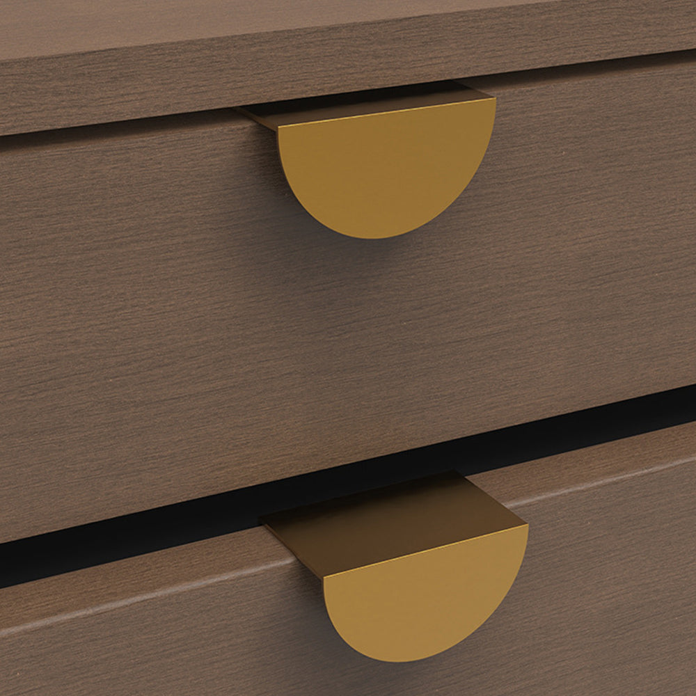 Modern Half Moon Aluminium Edge Pull Handles