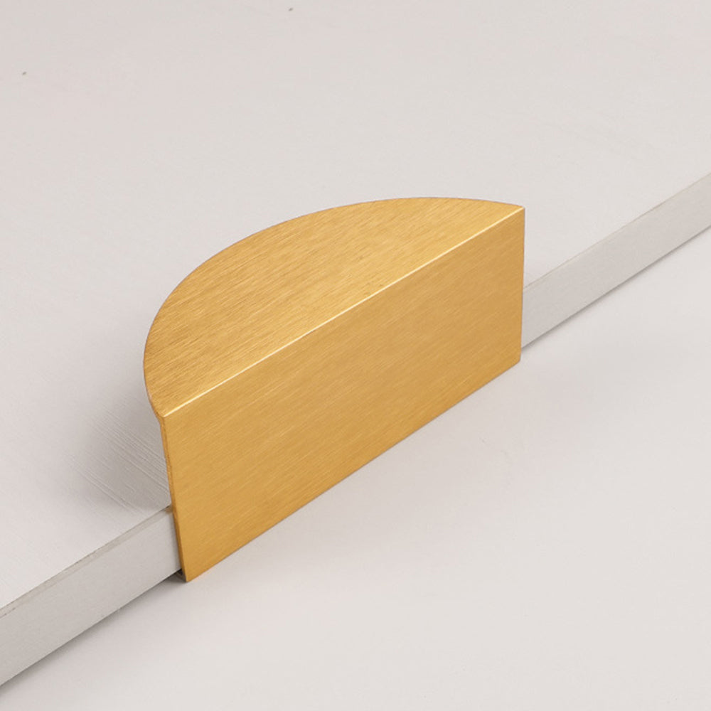 Modern Half Moon Aluminium Edge Pull Handles
