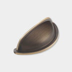 Modern Half-Moon Brass Cup Handles