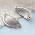 Modern Half-Moon Brass Cup Handles