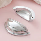 Modern Half-Moon Brass Cup Handles
