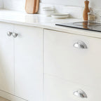Modern Half-Moon Brass Cup Handles
