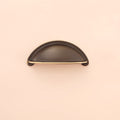 Modern Half-Moon Brass Cup Handles