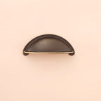 Modern Half-Moon Brass Cup Handles