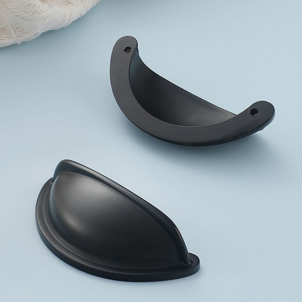 Modern Half-Moon Brass Cup Handles