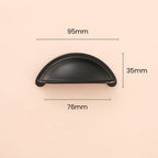 Modern Half-Moon Brass Cup Handles