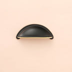 Modern Half-Moon Brass Cup Handles