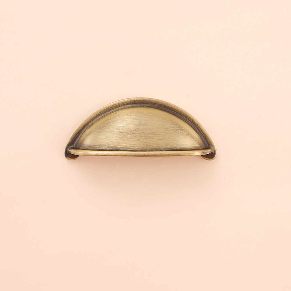 Modern Half-Moon Brass Cup Handles