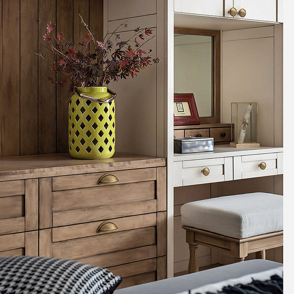 Modern Half-Moon Brass Cup Handles
