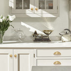 Modern Half-Moon Brass Cup Handles