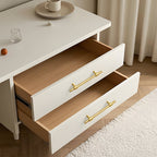 Modern Knurled Solid Brass T-Bar Cupboard Handles