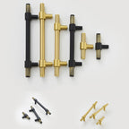 Modern Knurled T-Bar Cupboard Handles & Knobs