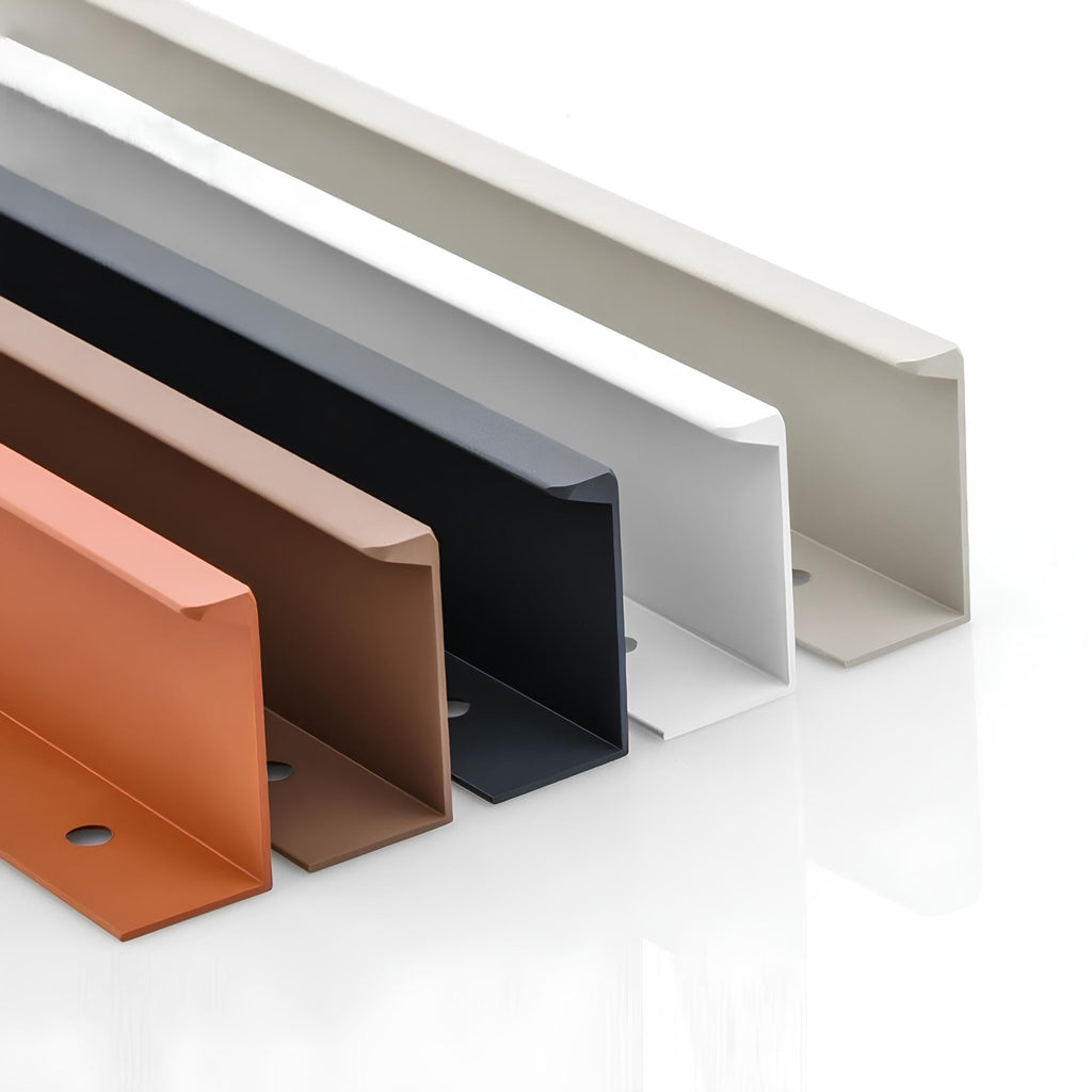 Modern L-Profile Aluminium Edge Pull Handles