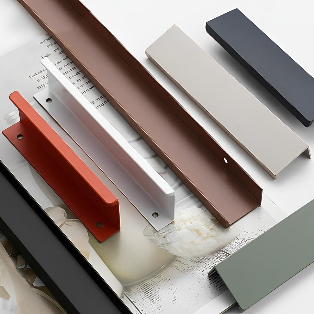 Modern L-Profile Aluminium Edge Pull Handles