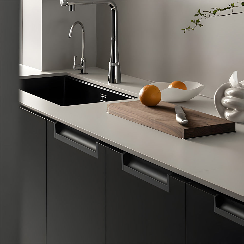 Modern L-Shaped Aluminium Edge Pull Handles