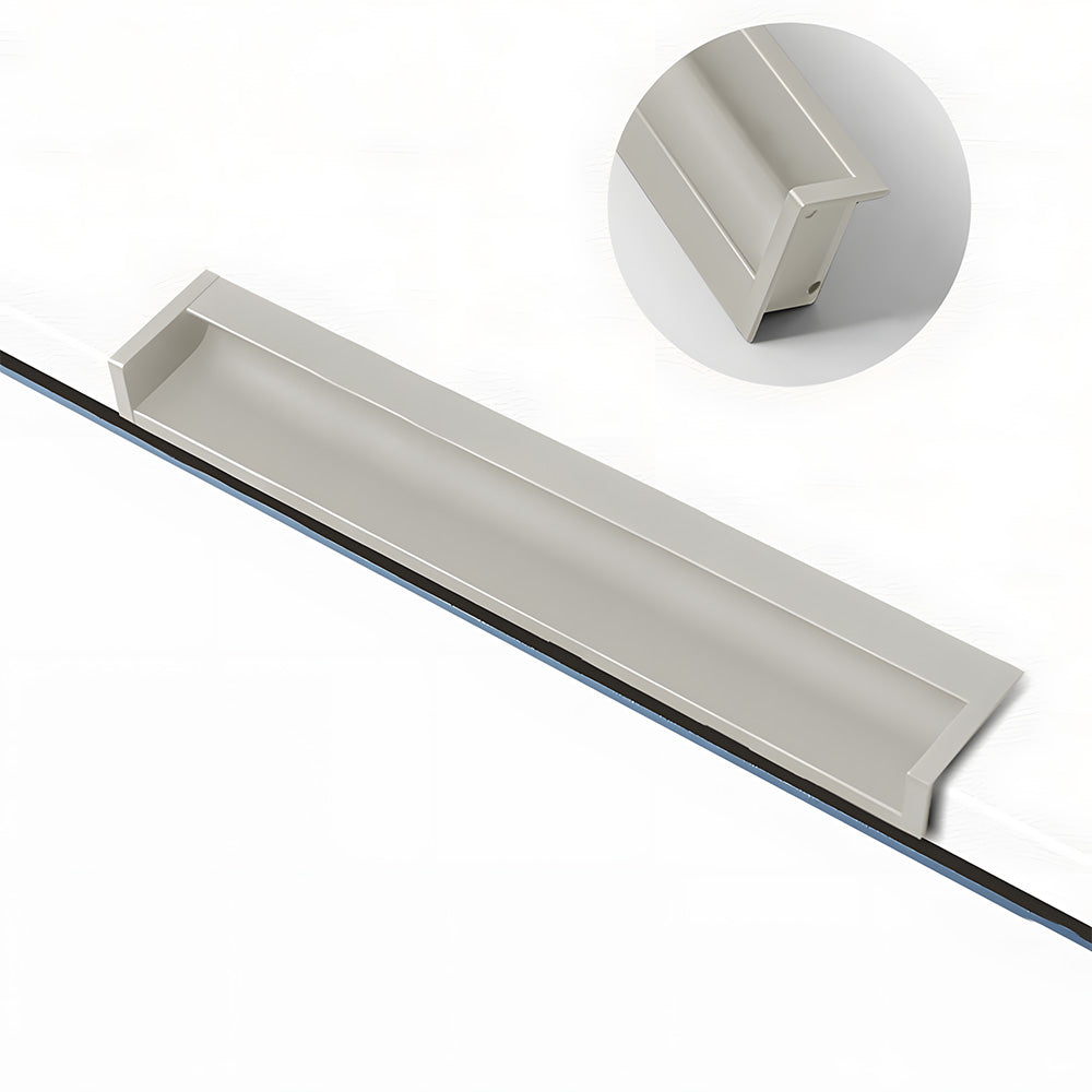 Modern L-Shaped Aluminium Edge Pull Handles
