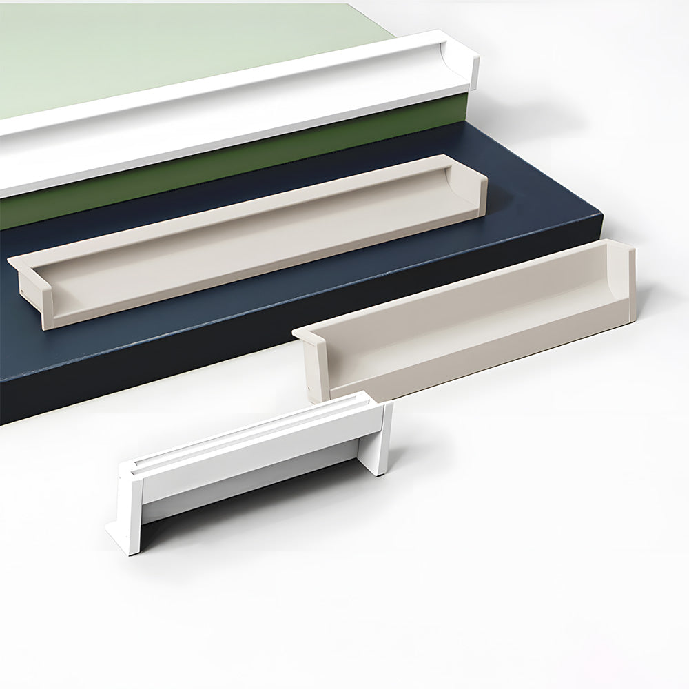 Modern L-Shaped Aluminium Edge Pull Handles