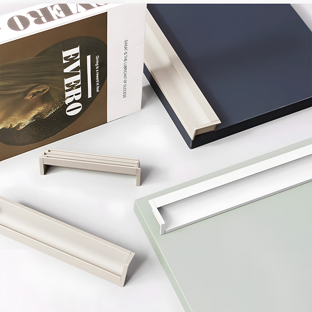 Modern L-Shaped Aluminium Edge Pull Handles
