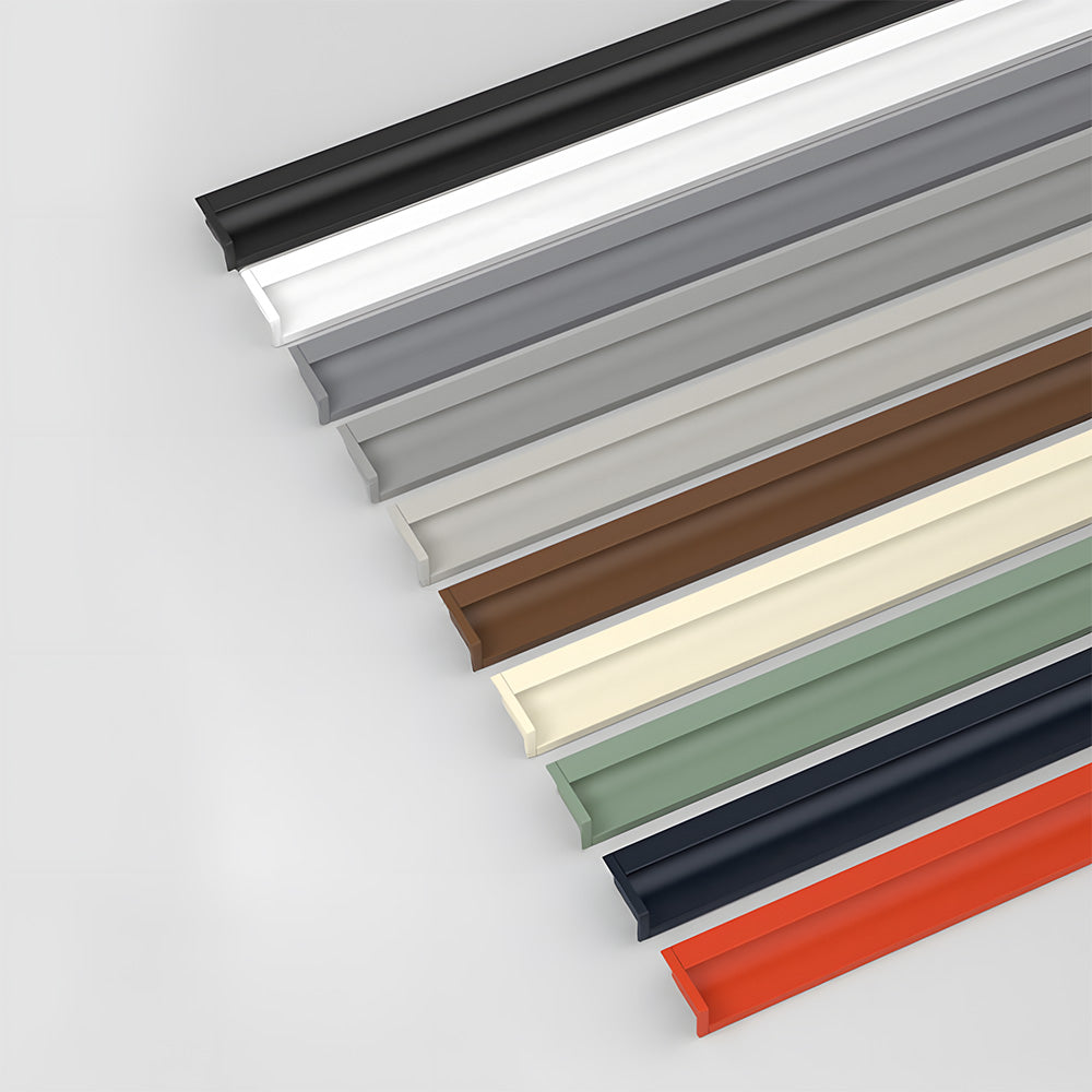 Modern L-Shaped Aluminium Edge Pull Handles