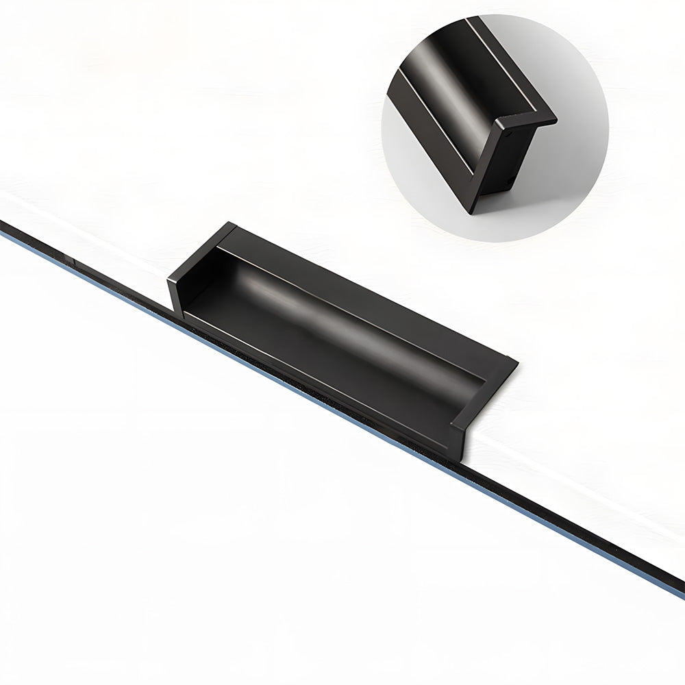 Modern L-Shaped Aluminium Edge Pull Handles