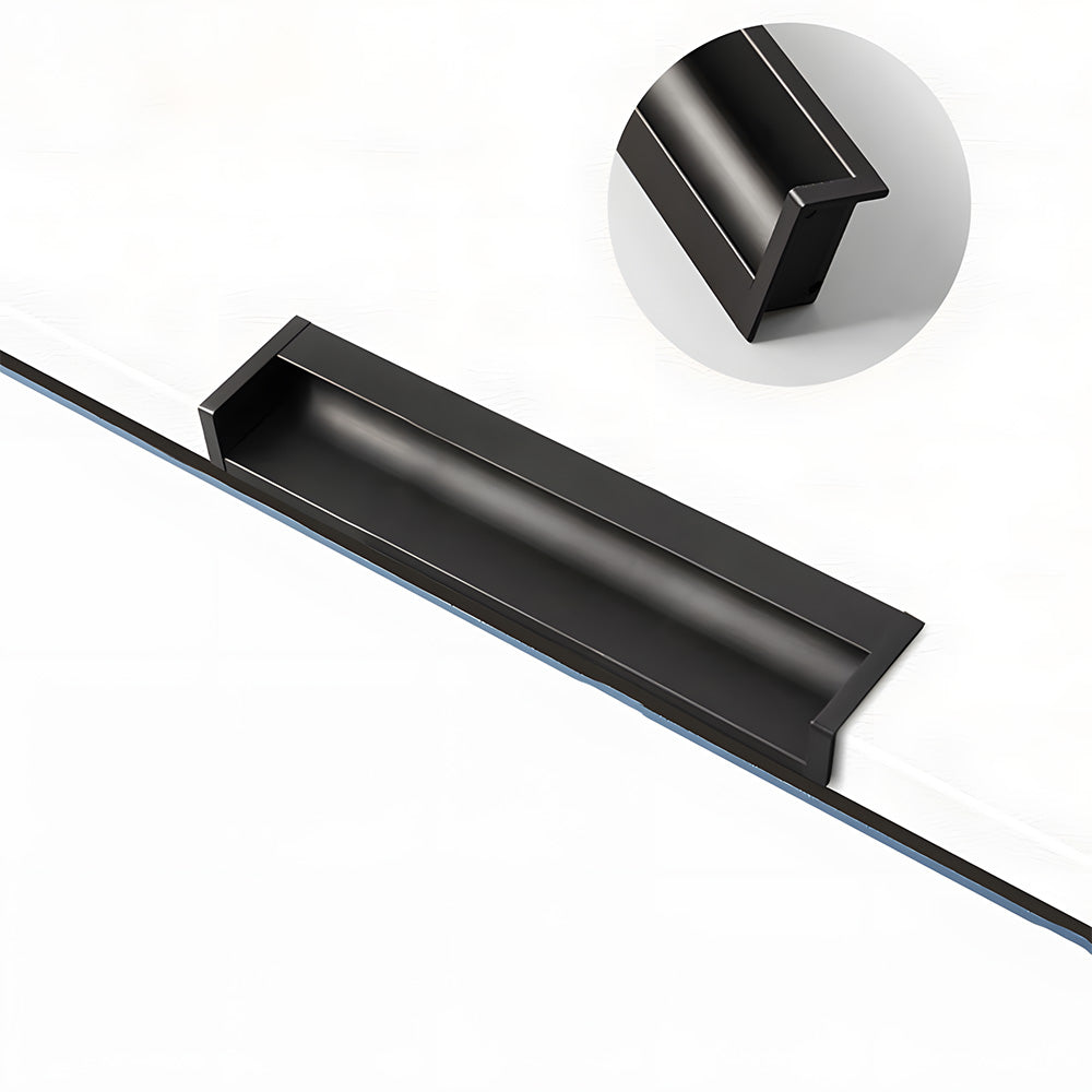 Modern L-Shaped Aluminium Edge Pull Handles
