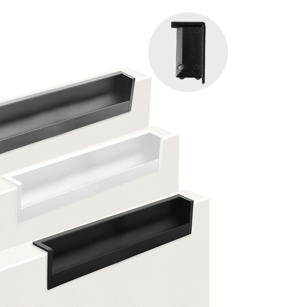 Modern L-Shaped Aluminium Edge Pull Handles