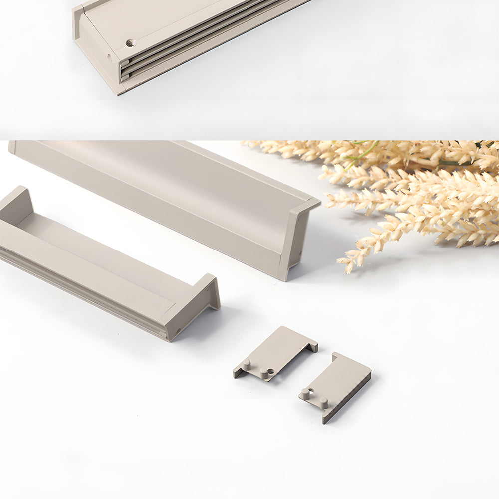 Modern L-Shaped Aluminium Edge Pull Handles