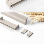 Modern L-Shaped Aluminium Edge Pull Handles
