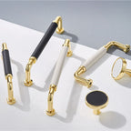 Modern Leather Cupboard D Handles & Knobs